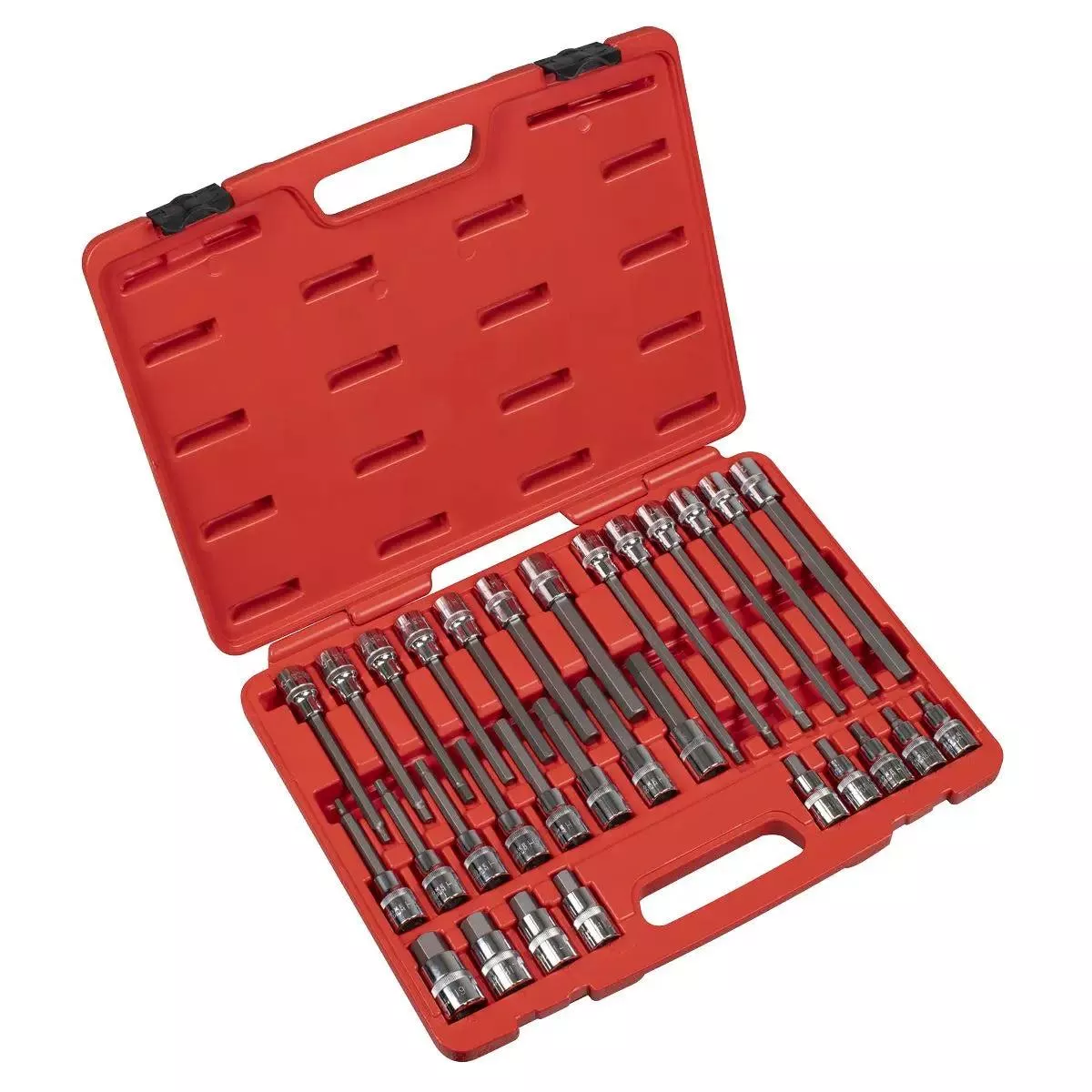 Sealey Premier Hex Socket Bit Set 30pc 1/2″Sq Drive