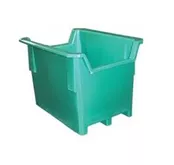 Seamless Plastic Unique Style Pallet Containers - Notched - 1