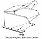 Self Dumping Hopper with Lids Welded On - 29