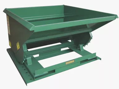 Self-Dumping Hoppers with Super Heavy Duty Formed Base - 6