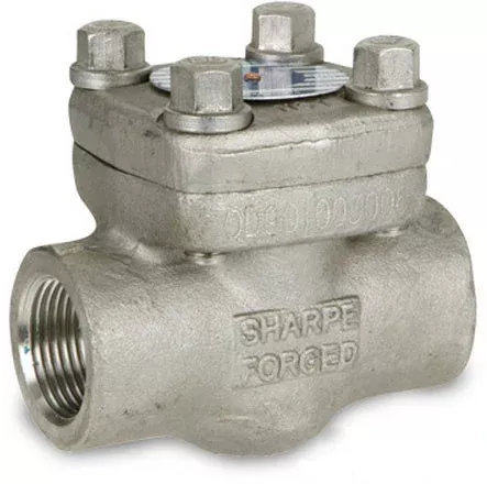 Sharpe Class 800 1 1/2 in. NPT Threaded Forged 316L Stainless Piston Check Valve