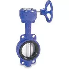 Smith Cooper 0160 Series 8 in. Cast Iron Gear Operated Butterfly Valve w/Nitrile Rubber Seals, Nickel Plated Iron Disc, Lug Style