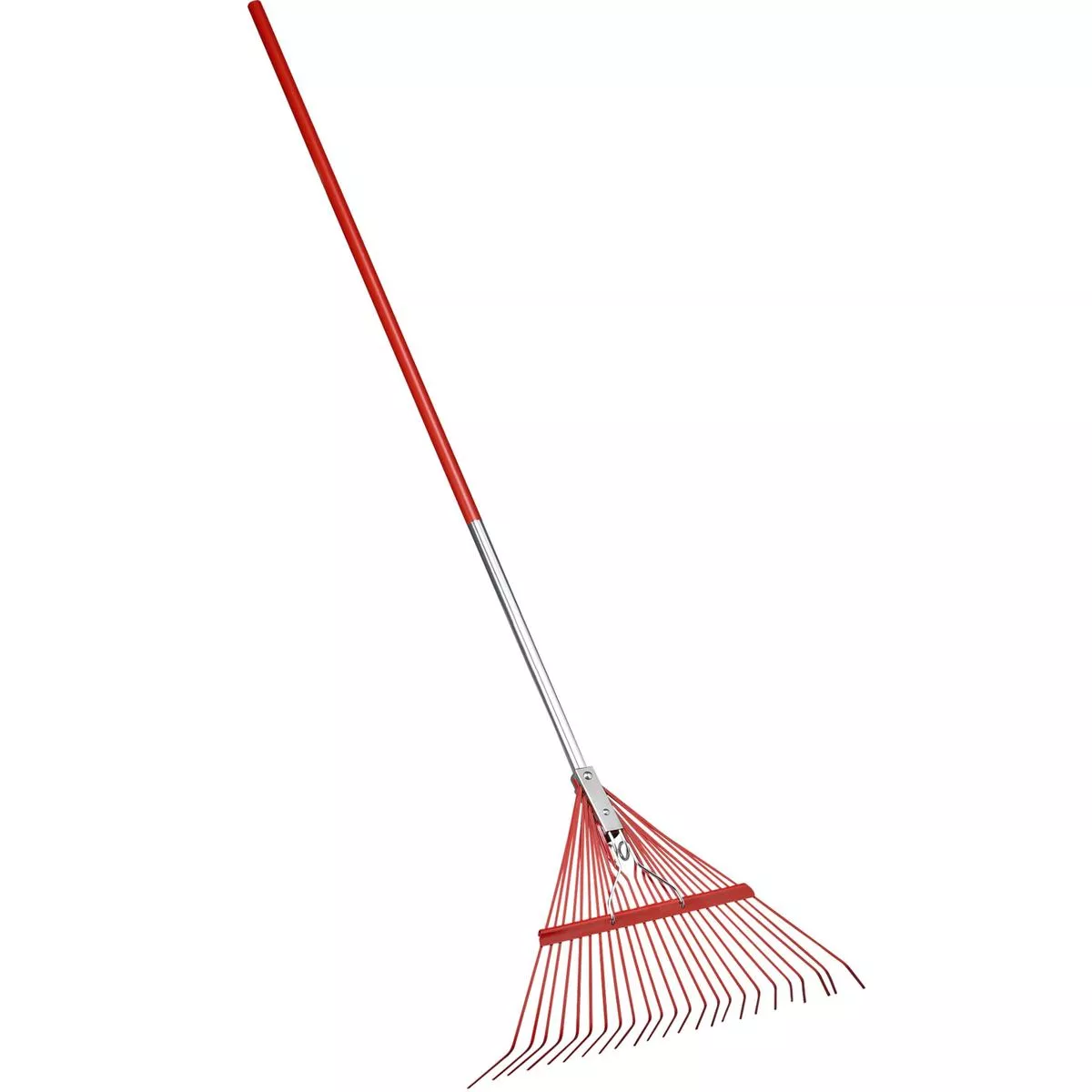 Spring Brace Rake, 24 in. Head, 24 Tines, Aluminum Handle