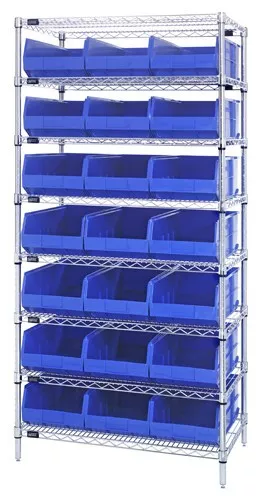 Stackable Shelf Bin Wire Shelving - 2