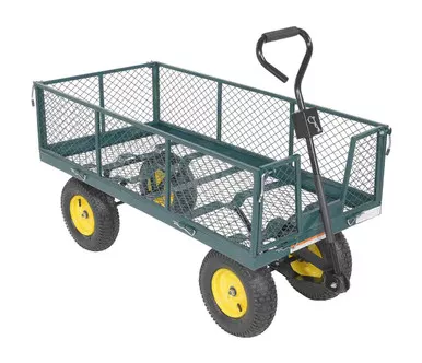 Steel Landscape Cart with Fold Down Side - 1