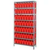 Store-Max 8 Inch Shelf Bin Steel Shelving