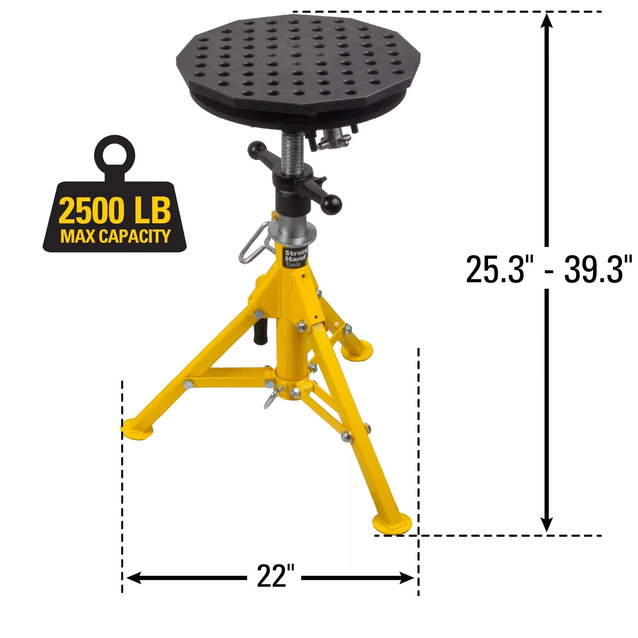 Strong Hand Scout Tripod, 14″ Diameter, Work Stand, 5/8″ System