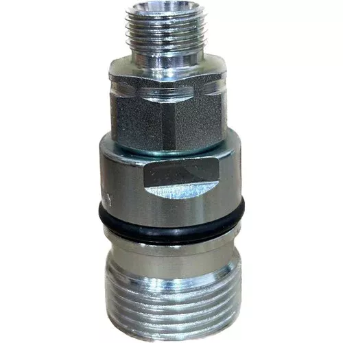Stucchi VD 1/2 in. Carbon Steel Poppet Screw Coupler M22X1.5 DIN, 23.85 GPM