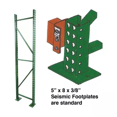 Teardrop 24 x 144 Storage Rack Upright - 1