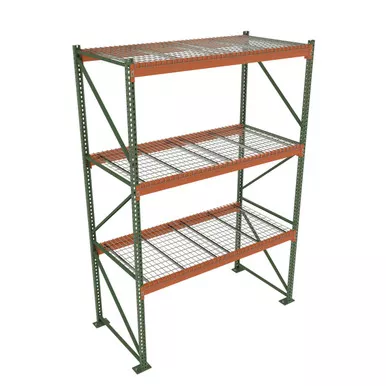 Teardrop Storage Rack - Starter Unit with Deck - 120 in x 42 in x 12 ft - 2