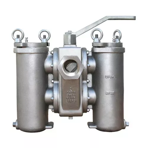 Titan Flow Control DS596C0200 2 in. Duplex Basket Strainer, NPT Threaded, Carbon Steel – ASME Class 150