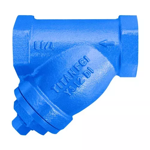 Titan Flow Control YS12DI0050 1/2 in. Y-Strainer, Threaded, Ductile Iron – ASME Class 300