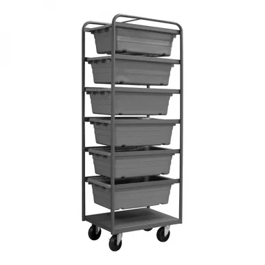 Tub Rack with 6 Bins and Bottom Shelf - 1