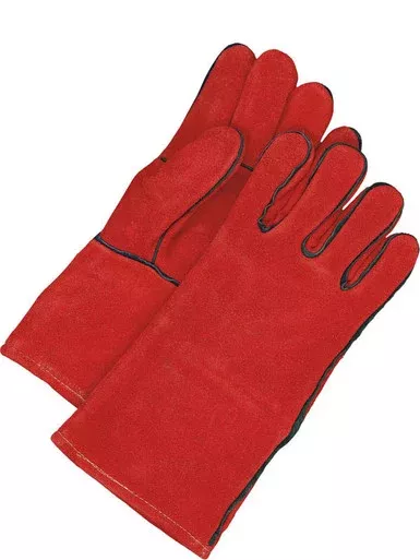 Welding Glove Split Leather High Heat Rust Red | Bob Dale Gloves