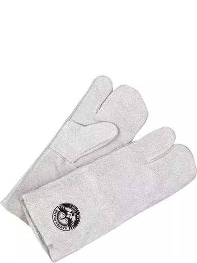 Welding Mitt Split Leather Pearl Grey 1-Finger | Bob Dale Gloves
