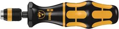 Wera 074824, Series 7400 ESD Kraftform Pre-Set, Adjustable Torque Screwdrivers (0,1-1,5 Nm) With Rapidaptor Quick-Release Chuck, Handle Size 89 mm, 7452 ESD x 0.9 NM x 0.9-1.5 Nm