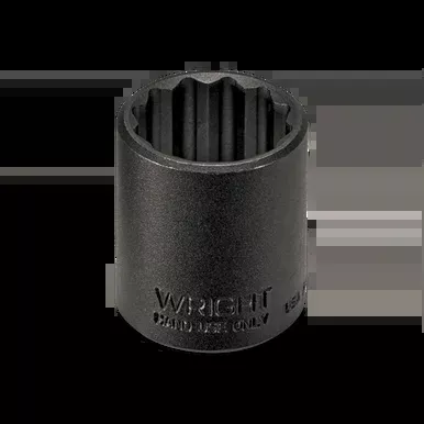 Wright tool 34128, 1/2″ Drive 12 Point Standard Black Industrial Socket – 7/8″