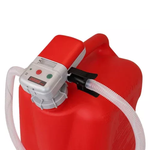 Zeeline ZE1030 Battery Powered 6 Gallon Fuel Can Transfer Pump, 2.4 GPM, Red